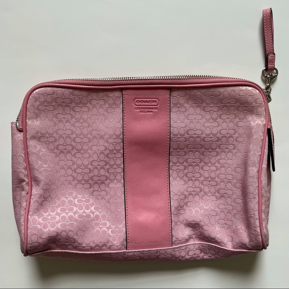 Large Coach Clutch monogram